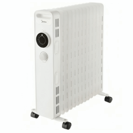 دفايه ميديا زيت 2500 وات - 13 ريشة - أبيض