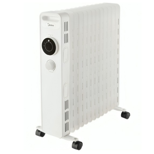 دفايه ميديا زيت 2500 وات - 13 ريشة - أبيض دفايه ميديا زيت 2500 وات - 13 ريشة - أبيض