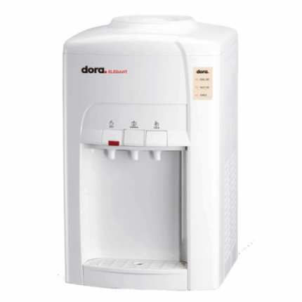 براد مياه طاولة دورا اليجانت - 3 صنبور - أبيض