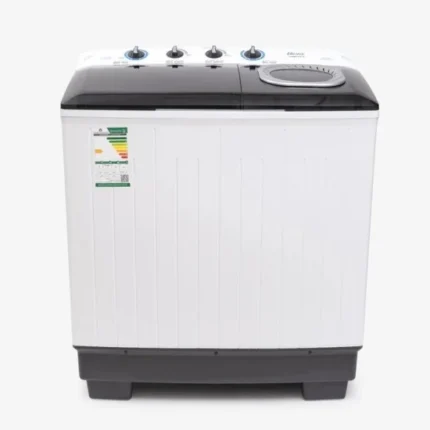 غسالة حوضين 12 كيلو يوجين – أبيض