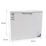 فريزر يوجين افقي 8.5 قدم -أبيض