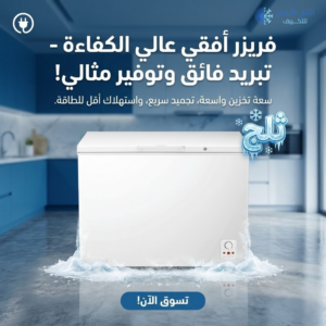 افضل انواع الفريزر الافقي في السعودية | دليل الاختيار الشامل